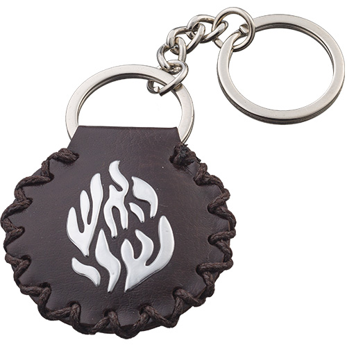 "Leatherette Key Holder 4.5 cm "Shiviti - Purple