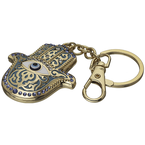 Metal Keyholder Hamsa "Against Evil Eye" 5.5 cm