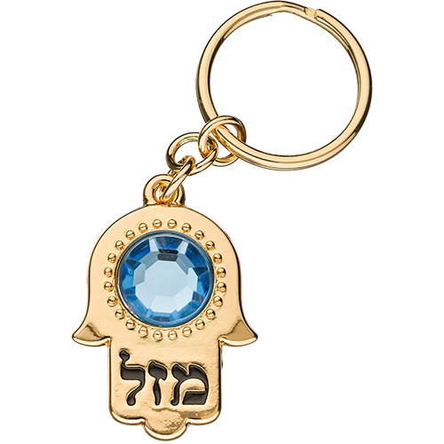 Keyholder Hamsa Metal 2.5x3.5 cm - Gold