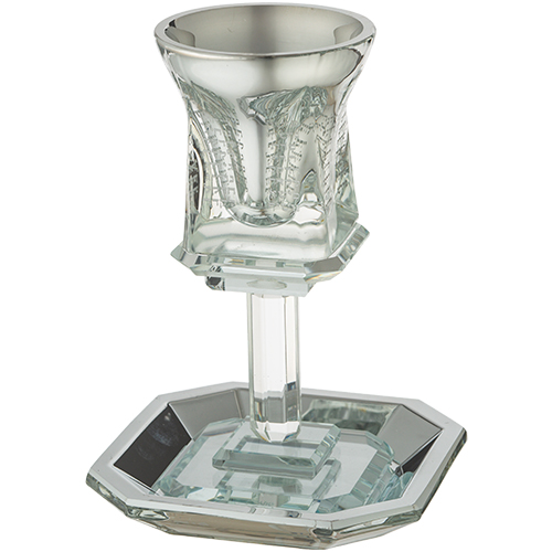 Crystal Kiddush Cup 16 cm Contain 100ml // 3.4oz