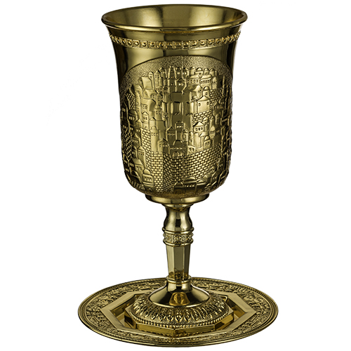 Nickel Elijah Big Cup 25 cm- Contain 700ml /23.6oz - Gold