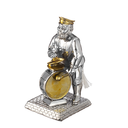 Polymer Kleizmer Playing Drums 17 cm