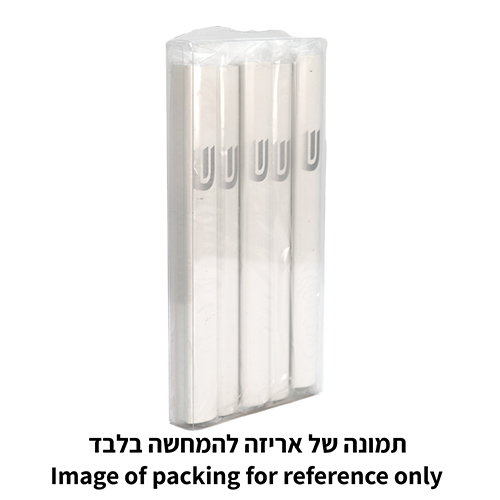 מזוזה אלומיניום 12 ס״מ בגוון כסף מט עם חורים "ש"