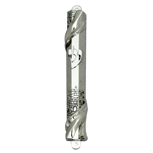 Nickel Mezuzah 20 cm