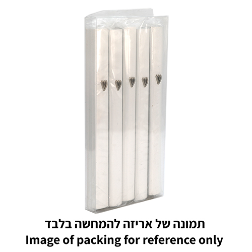 מזוזה אלומיניום 10 ס״מ לבן "ש" מתכת