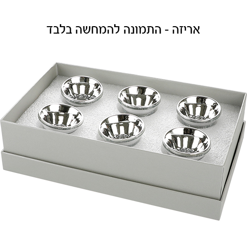 סט ליקר 6 כוסיות קריסטל זהב 6 ס״מ