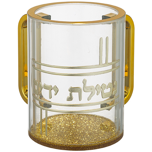 נטלה אקריליק מהודרת שקופה עם אותיות בולטות 13 ס״מ