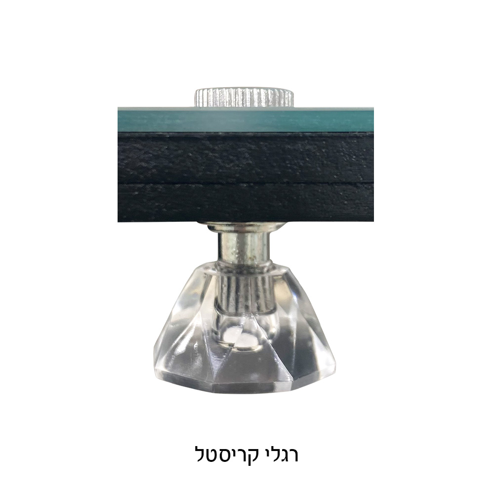 מגש חלה מהודר מזכוכית עם רגליים וידיות 45×30 ס
