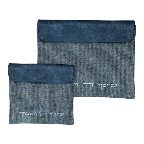 סט טלית תפילין בד פשתן 36×29 ס״מ