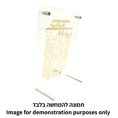 מסגרת אקריליק מהודרת עם פלקטה 19×25 ס״מ