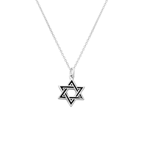 שרשרת כסף טהור 925 "מגן דוד"