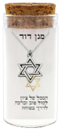 שרשרת כסף טהור 925 "מגן דוד"