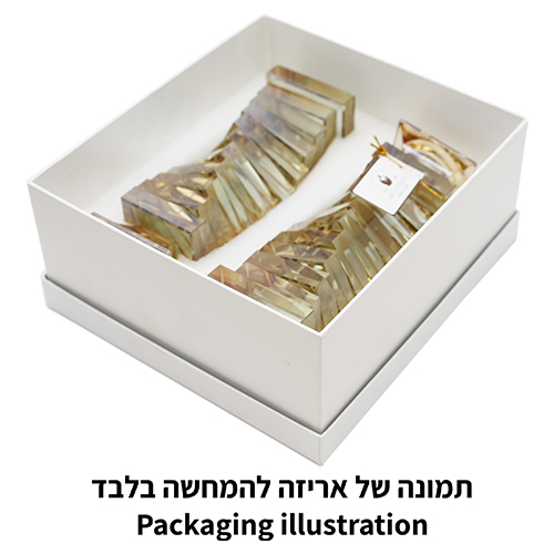 זוג פמוטי קריסטל מהודרים 17.5 ס״מ