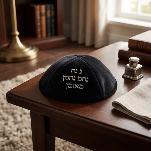 כיפה אולטרא סוויד שחור 19 ס״מ ומקום לסיכה