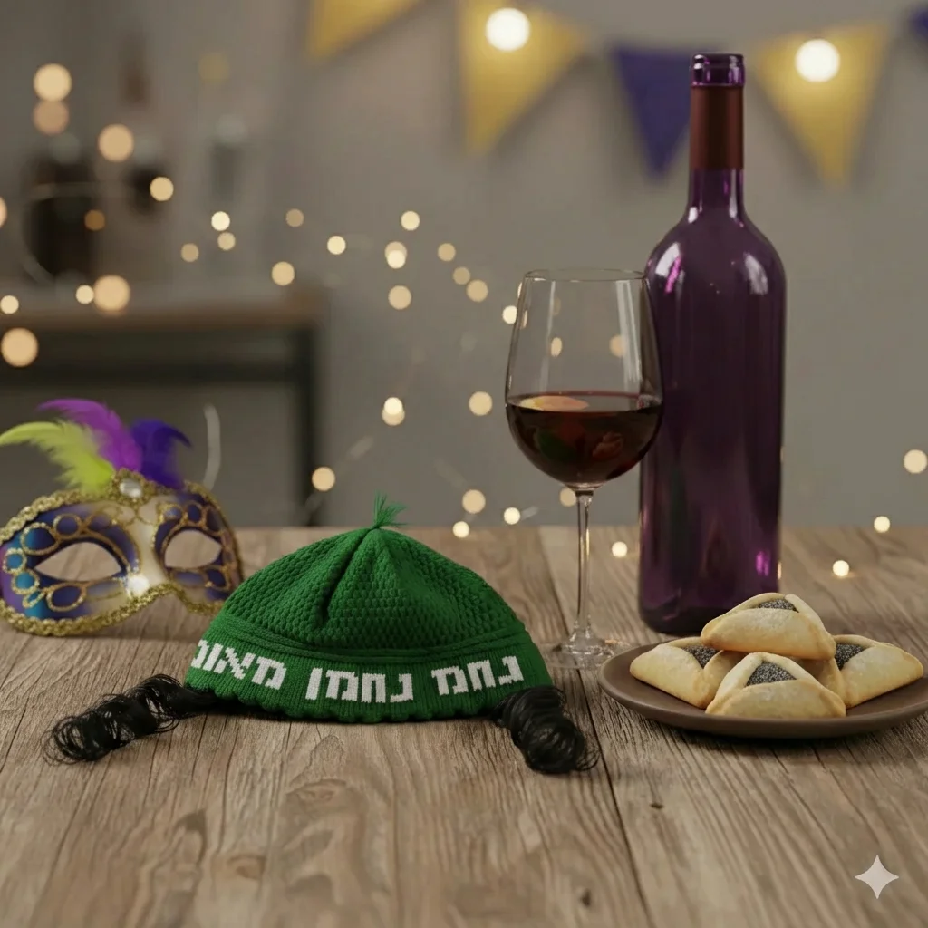 כיפה פריק ירוק עם פאות "נחמן מאומן" 24 ס״מ