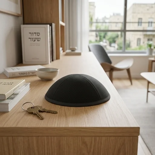 כיפה בד ארטמן ארטמן שחור 21 ס״מ