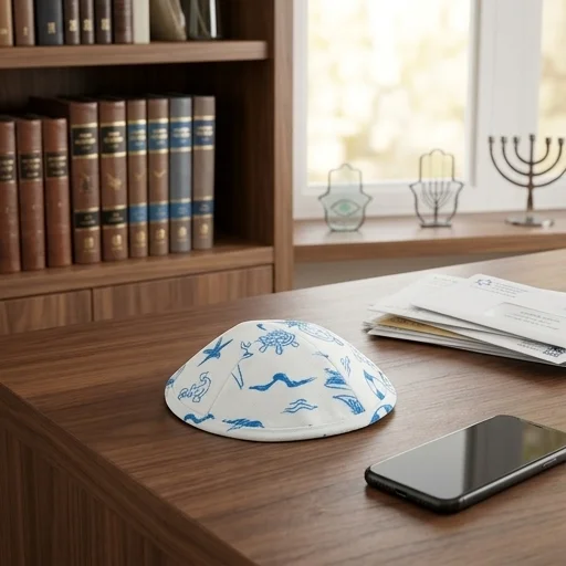 Fabric Kippah Size 3, 18 cm