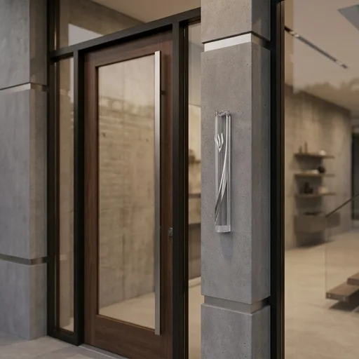 מזוזה פלסטיק שקוף פס כסף מעוגל אלכסוני ש כסף עם חורים 12 ס״מ