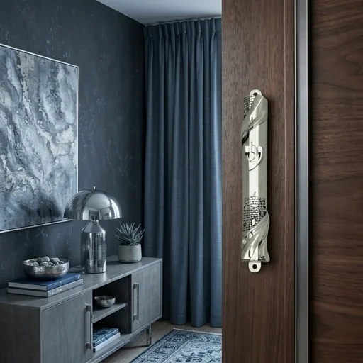 Nickel Mezuzah 20 cm