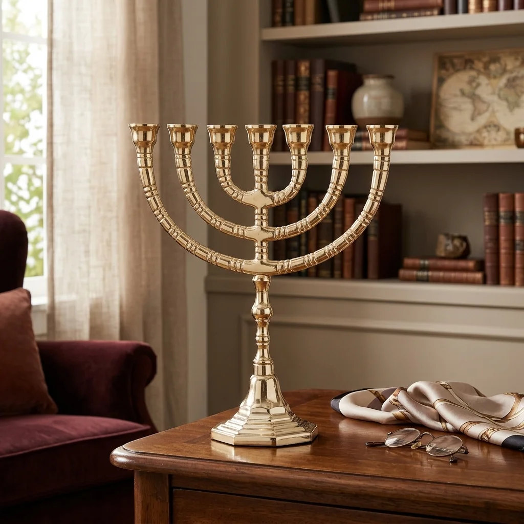 מנורה גימור ניקל 24 ס״מ