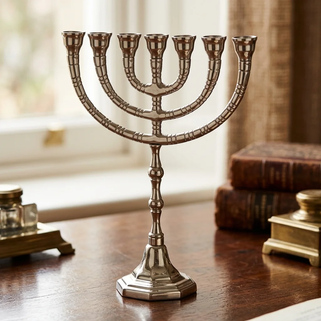 מנורה גימור ניקל 28 ס״מ