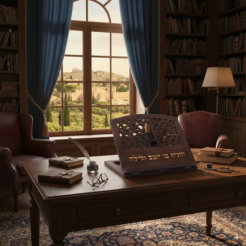 שטנדר במבוק "והגית בו" 34×38 ס״מ