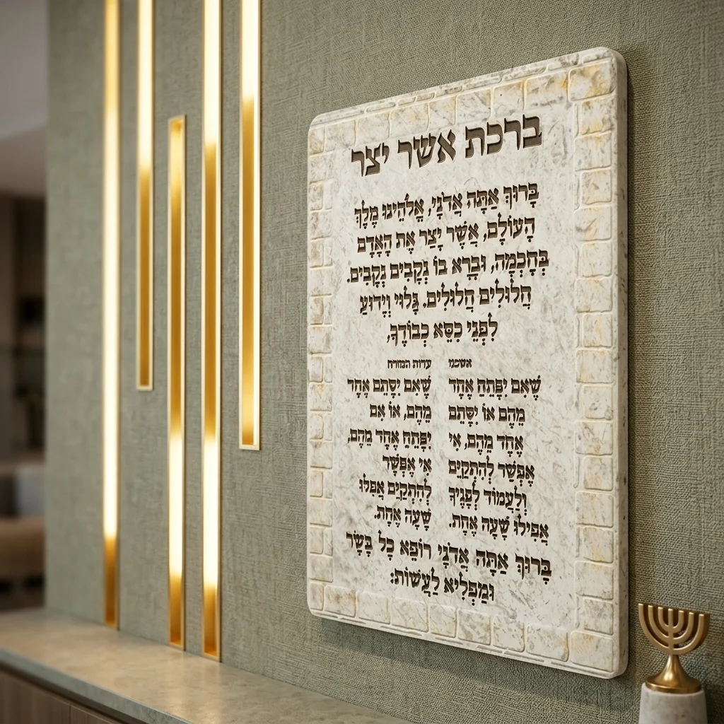 תמונה לתלייה מפולימר "אשר יצר"