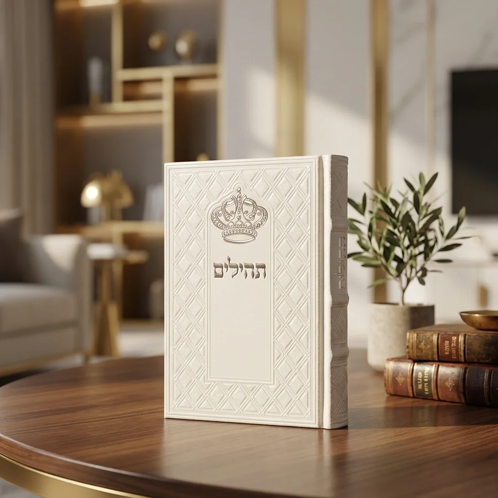 תהילים "כתר התפילה" כריכה מהודרת דמוי עור 17.5×12 ס״מ