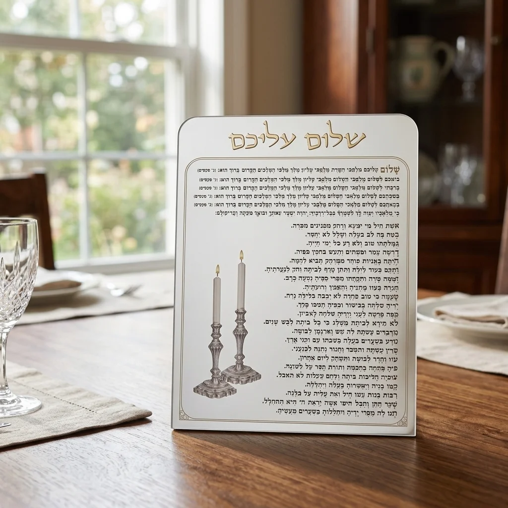 שלום עליכם מאקריליק 20×15 ס״מ