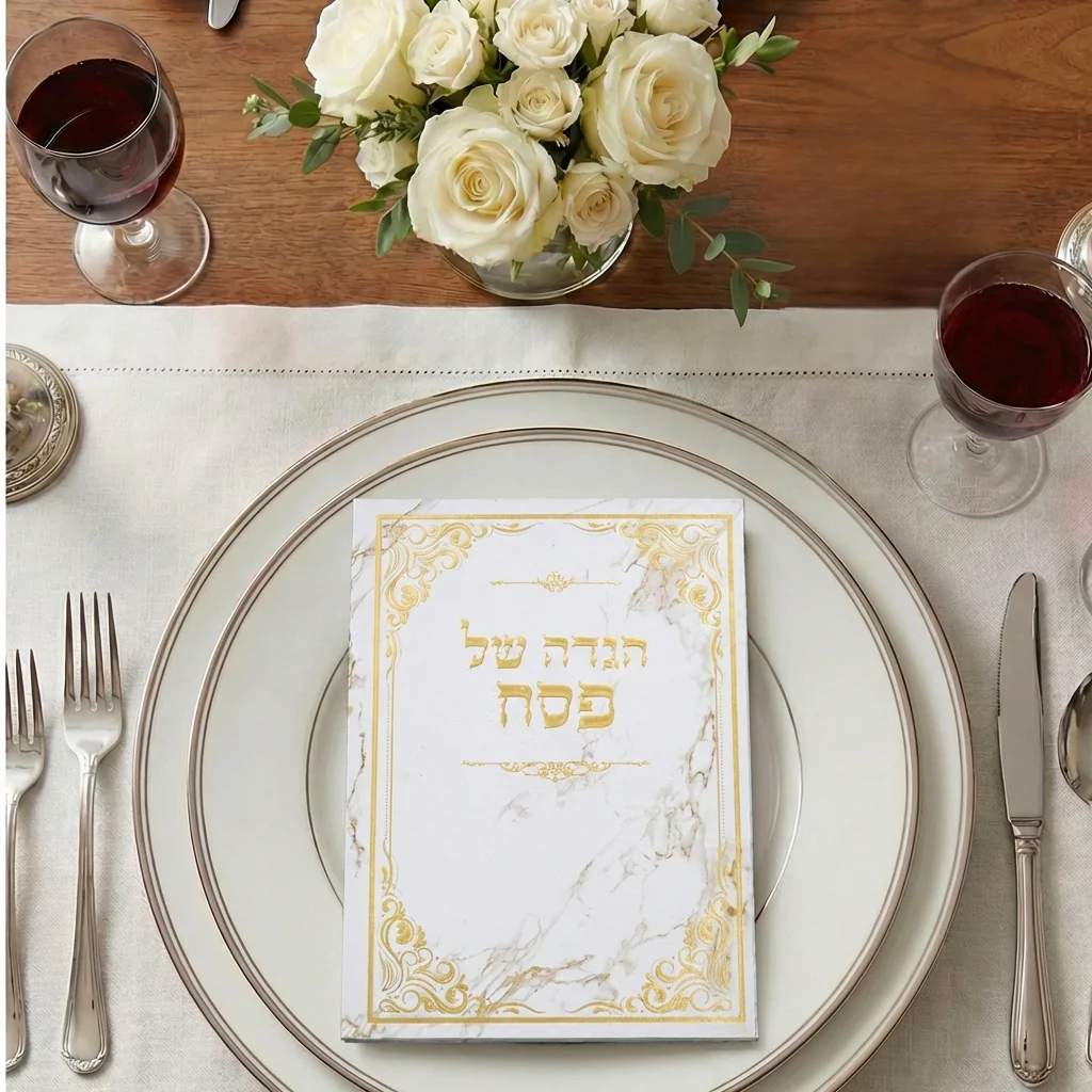 הגדה לפסח כריכה קשה 22×30 ס״מ