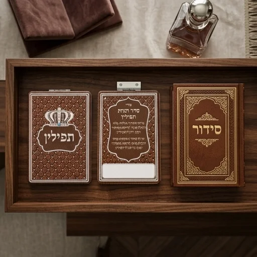 סטנד מעורב 12 יח מראה להנחת תפילין 6×9 ס״מ