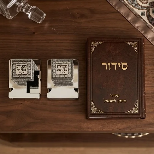 זוג בתי תפילין "מופת" פלסטיק כסוף עם פלקטה - מידה 37