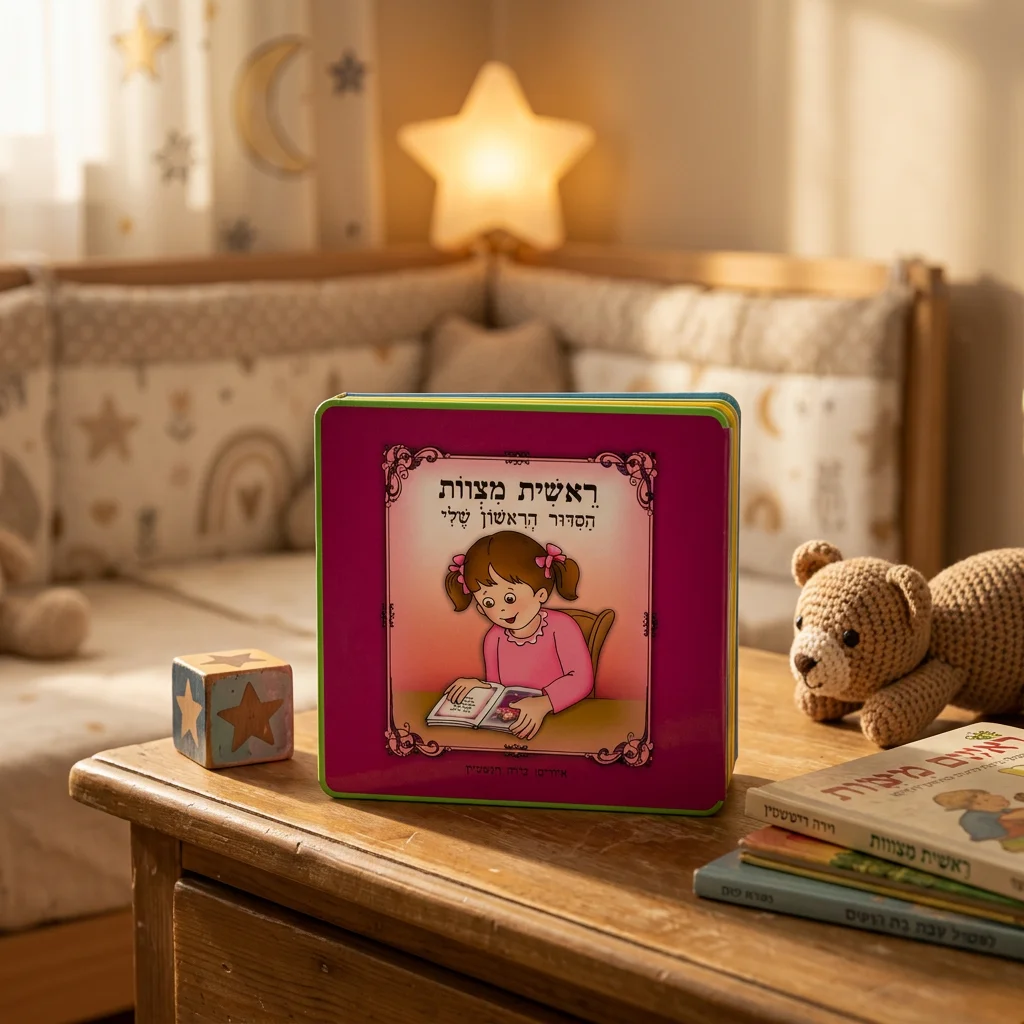ספר "ראשית מצוות הסידור הראשון שלי" - בת 15×15 ס״מ