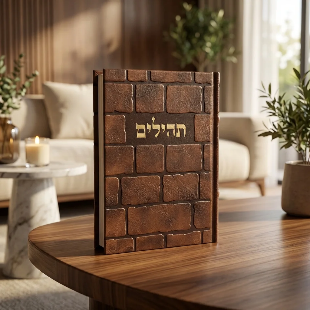 תהילים "כתר התפילה" כריכה מהודרת דמוי עור 17.5×12 ס״מ