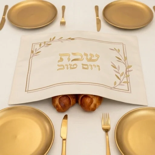 כיסוי חלה שבת ויום טוב פרחים