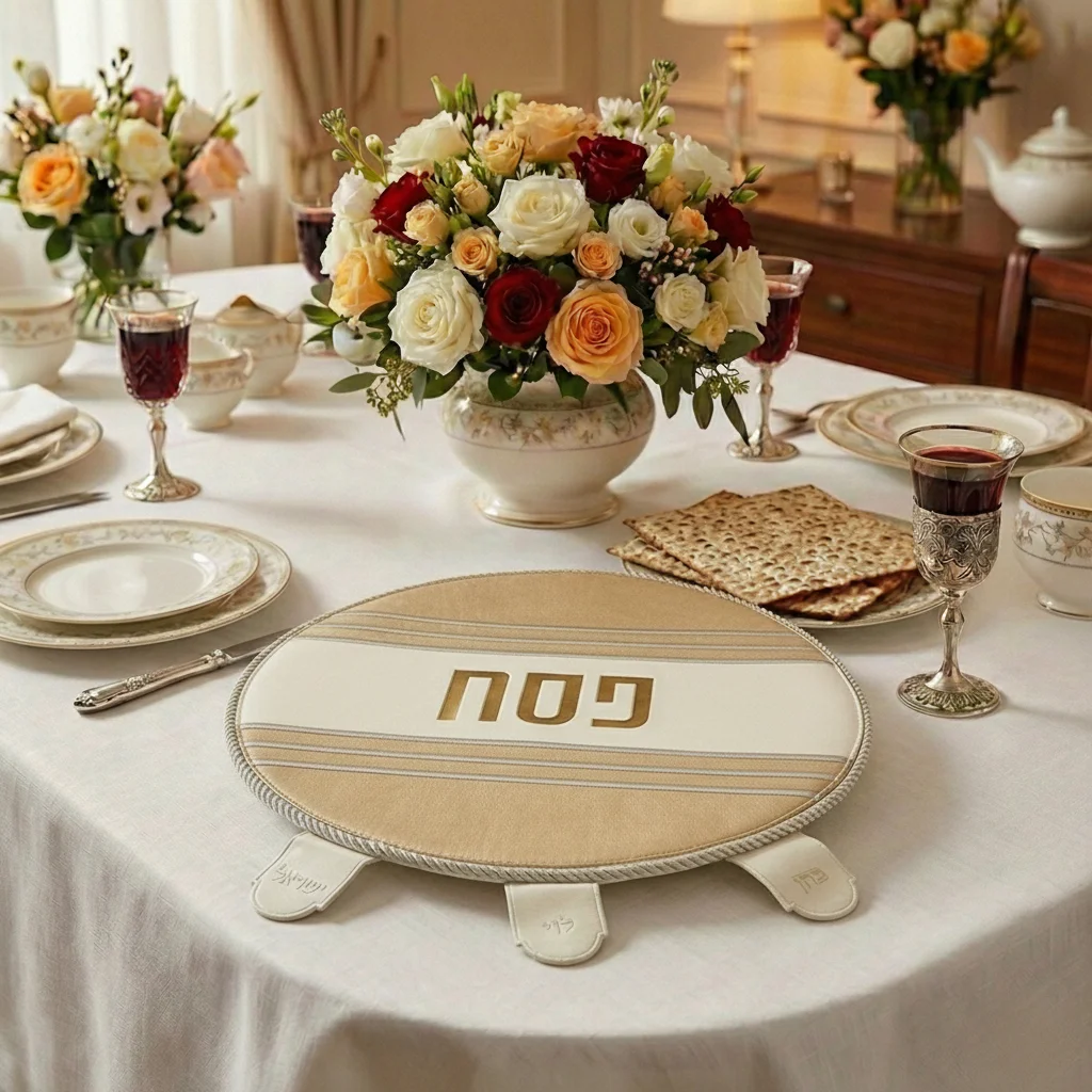 כיסוי פסח מהודר דמוי עור 45 ס״מ אריזת פיויסי