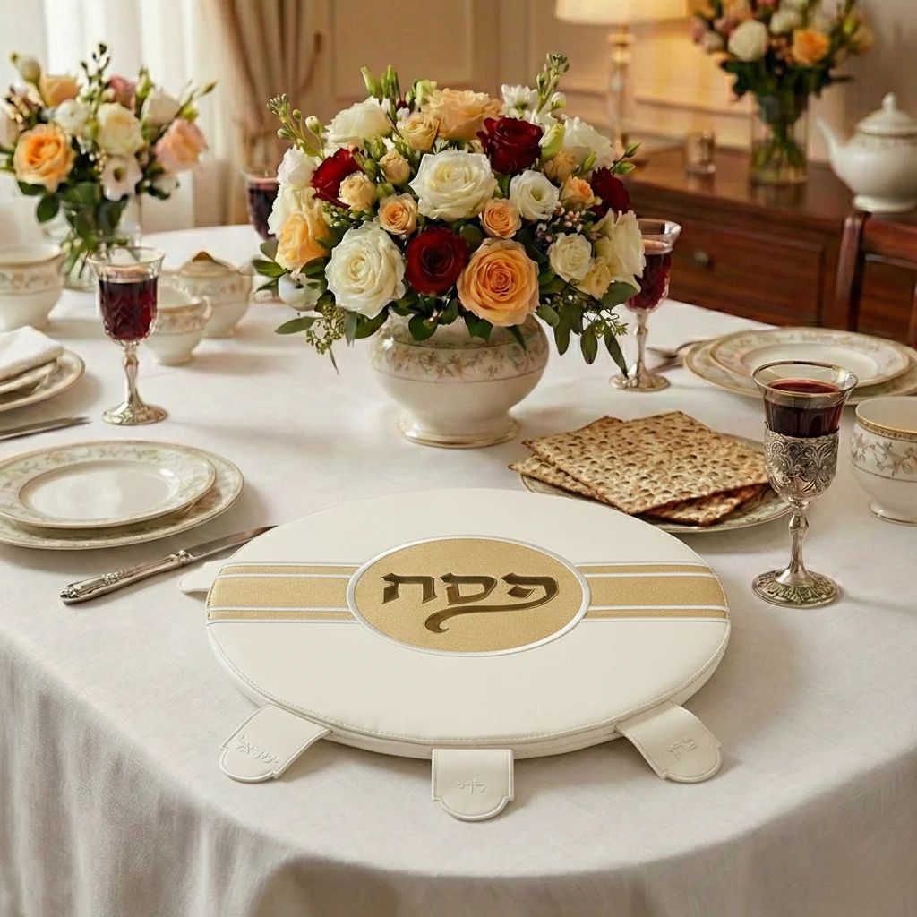 כיסוי פסח מהודר דמוי עור 45 ס״מ אריזת פיויסי