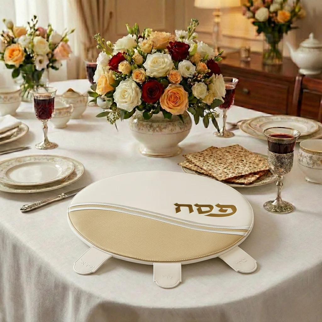 כיסוי פסח מהודר דמוי עור 45 ס״מ אריזת פיויסי