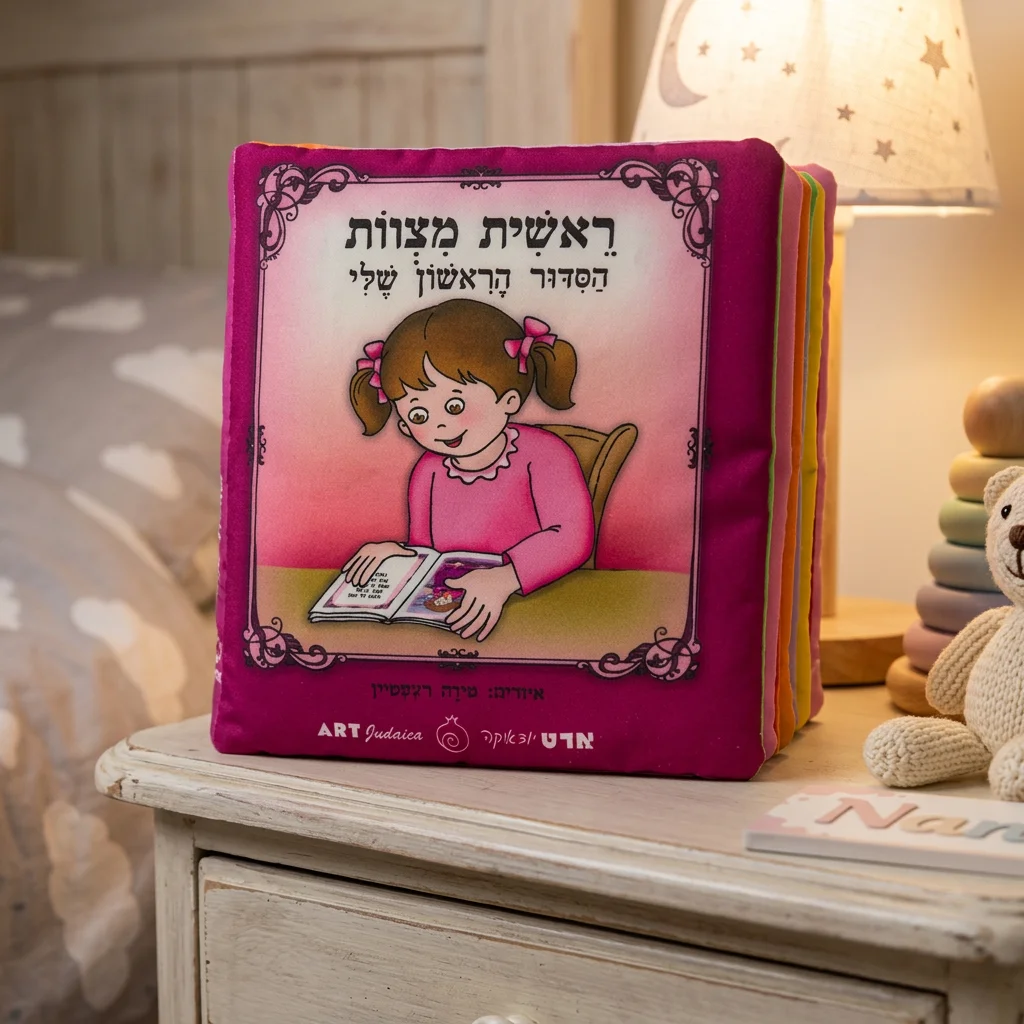 ספר בד 20 ס״מ "ראשית מצוות הסידור הראשון שלי" - בת