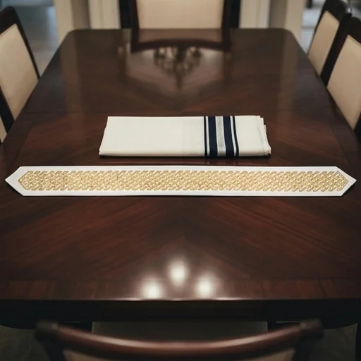 עטרה לטלית מהודרת 9×100 ס״מ עם אבנים