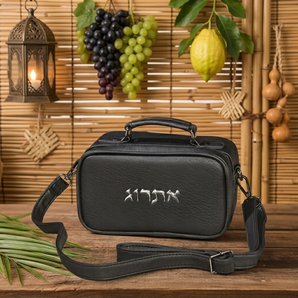 תיק לאתרוג דמוי עור 11×19 ס״מ גוון שחור