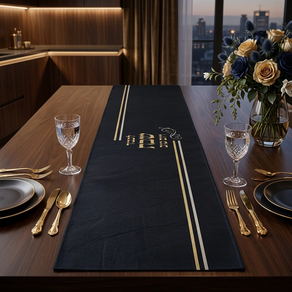 Fabric Thermal Insulation Runner for Tablecloth 30*120 cm - Brown