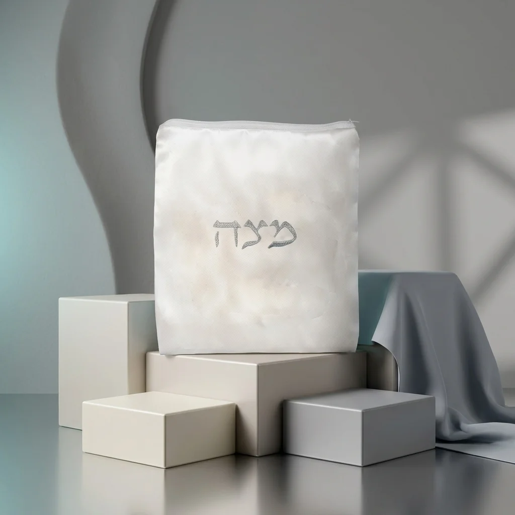 כיסוי אפיקומן סטן "מצה" 24×21 ס״מ אריזת צלופן