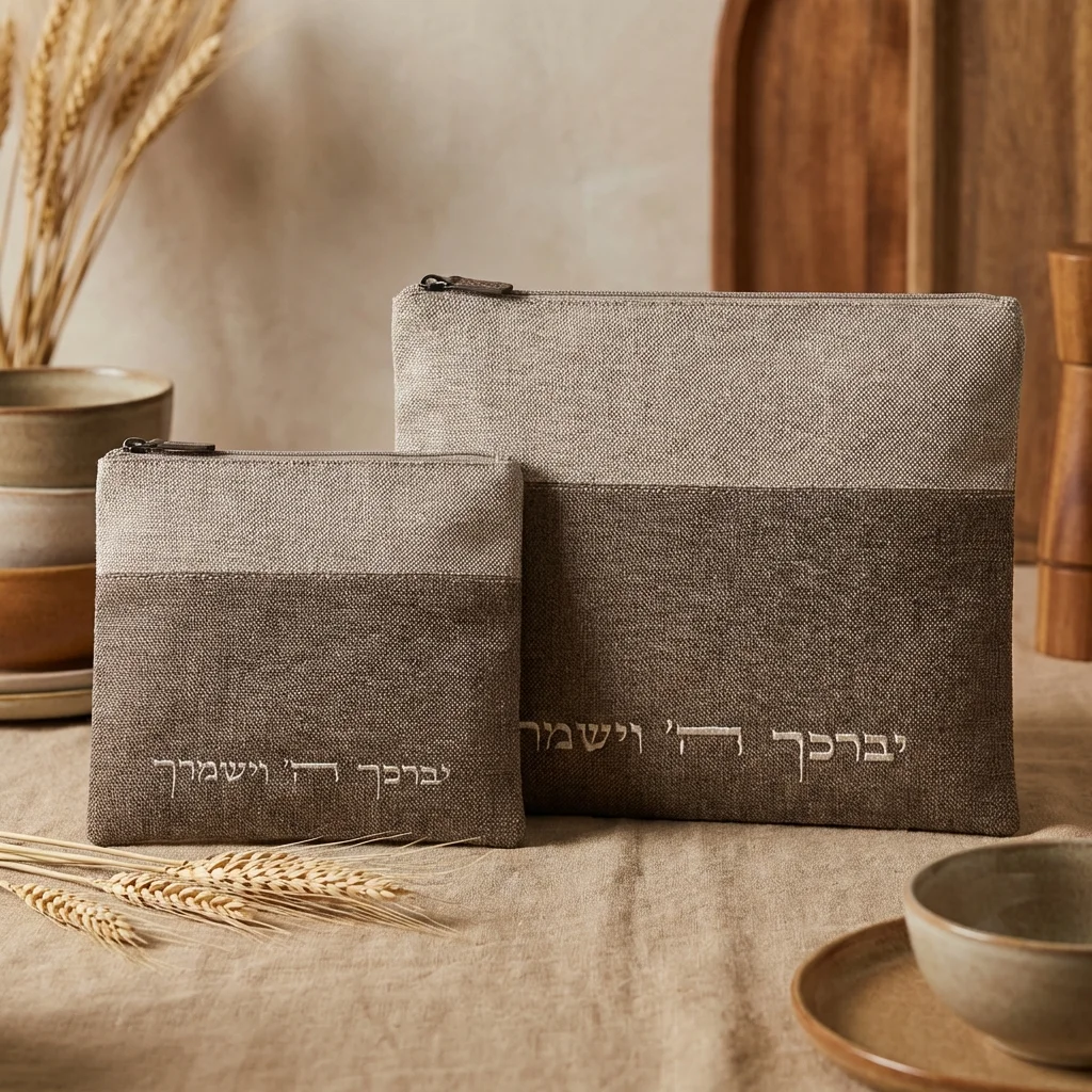 סט טלית תפילין פשתן 36×29 ס״מ