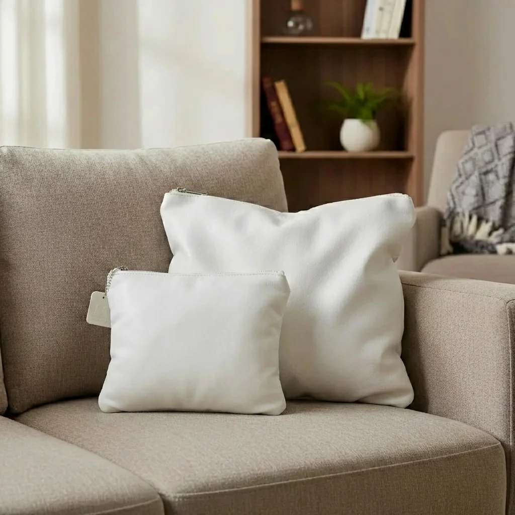 Leatherette Talit & Tefilin Set 38*31 cm - White