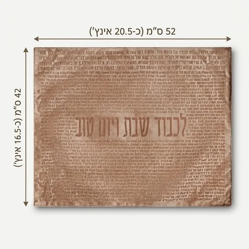 כיסוי חלה מהודר דמוי עור 42×52 ס״מ