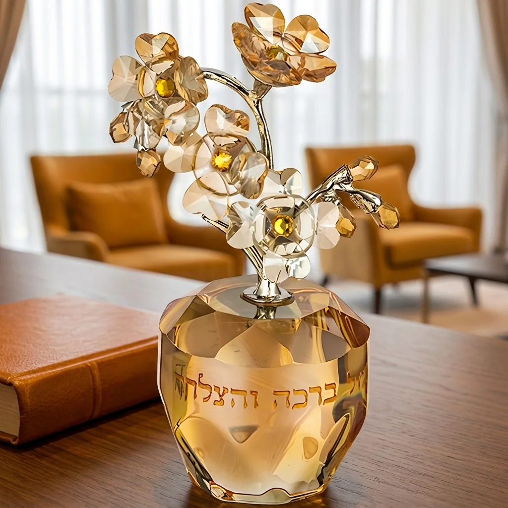 עץ קריסטל ברכה והצלחה 11סמ