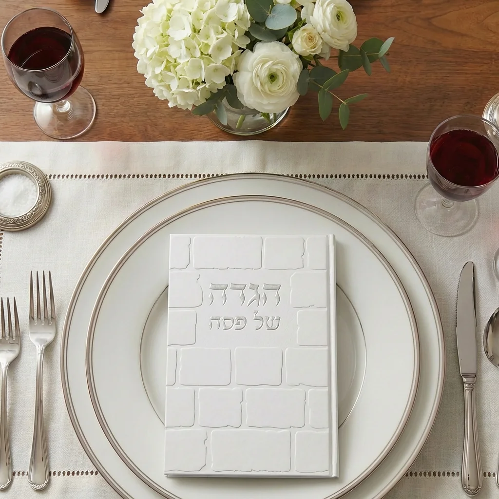 הגדה מהודרת דמוי עור 30 ס״מ