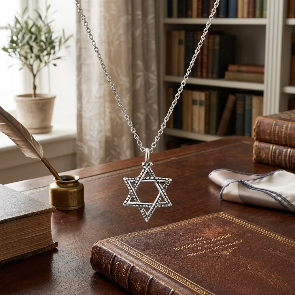 שרשרת כסף טהור 925 "מגן דוד"