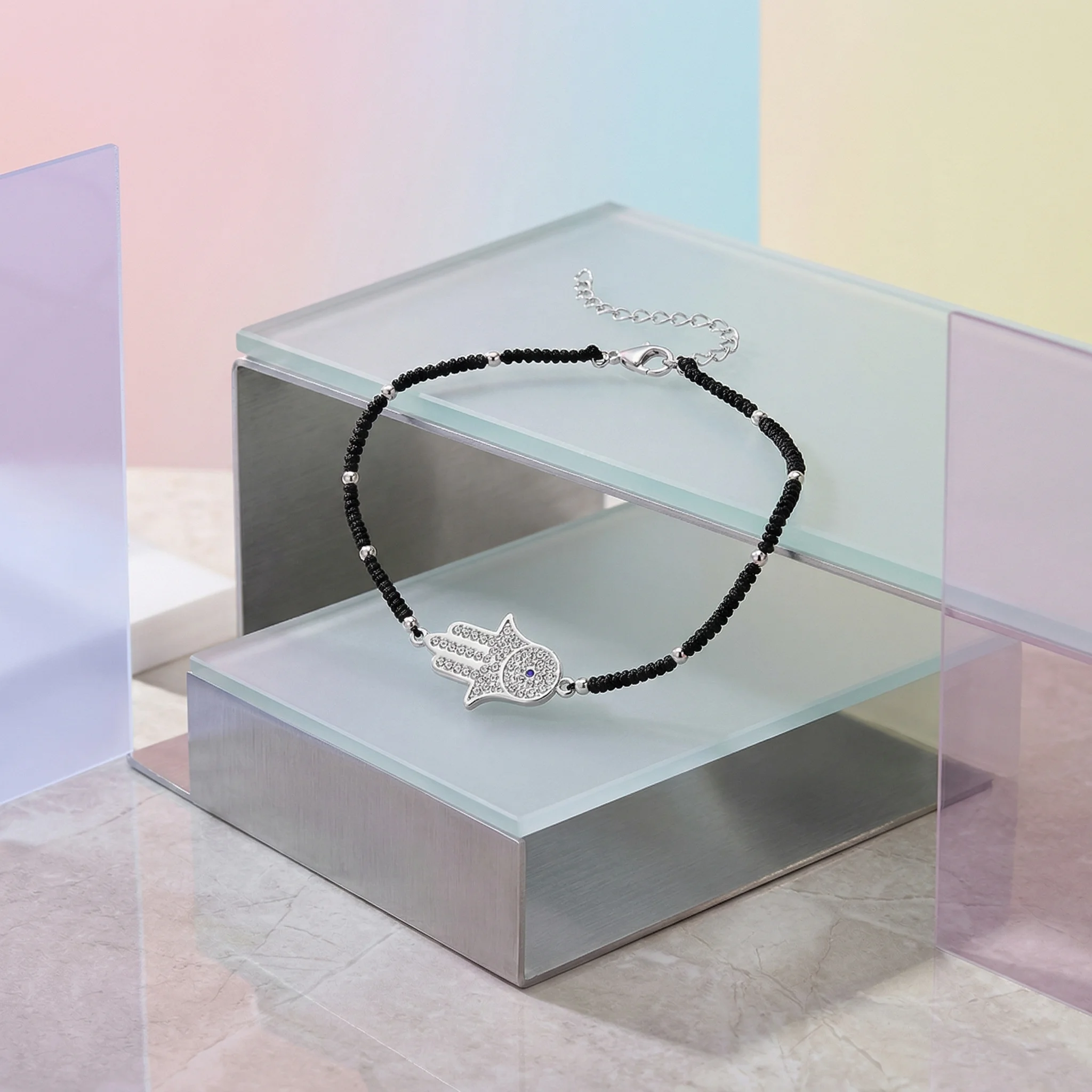 Bracelet 925 Silver Plated - "Hamsa"
